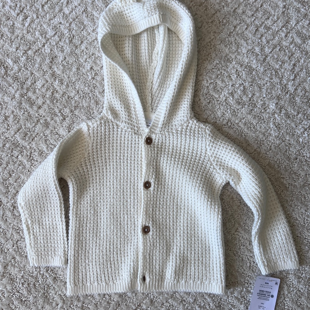 Carter’s White Cardigan